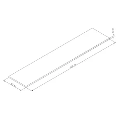 Plan de travail stratifié effet bois grège GoodHome Kala L.300 x Ép.3,8 cm