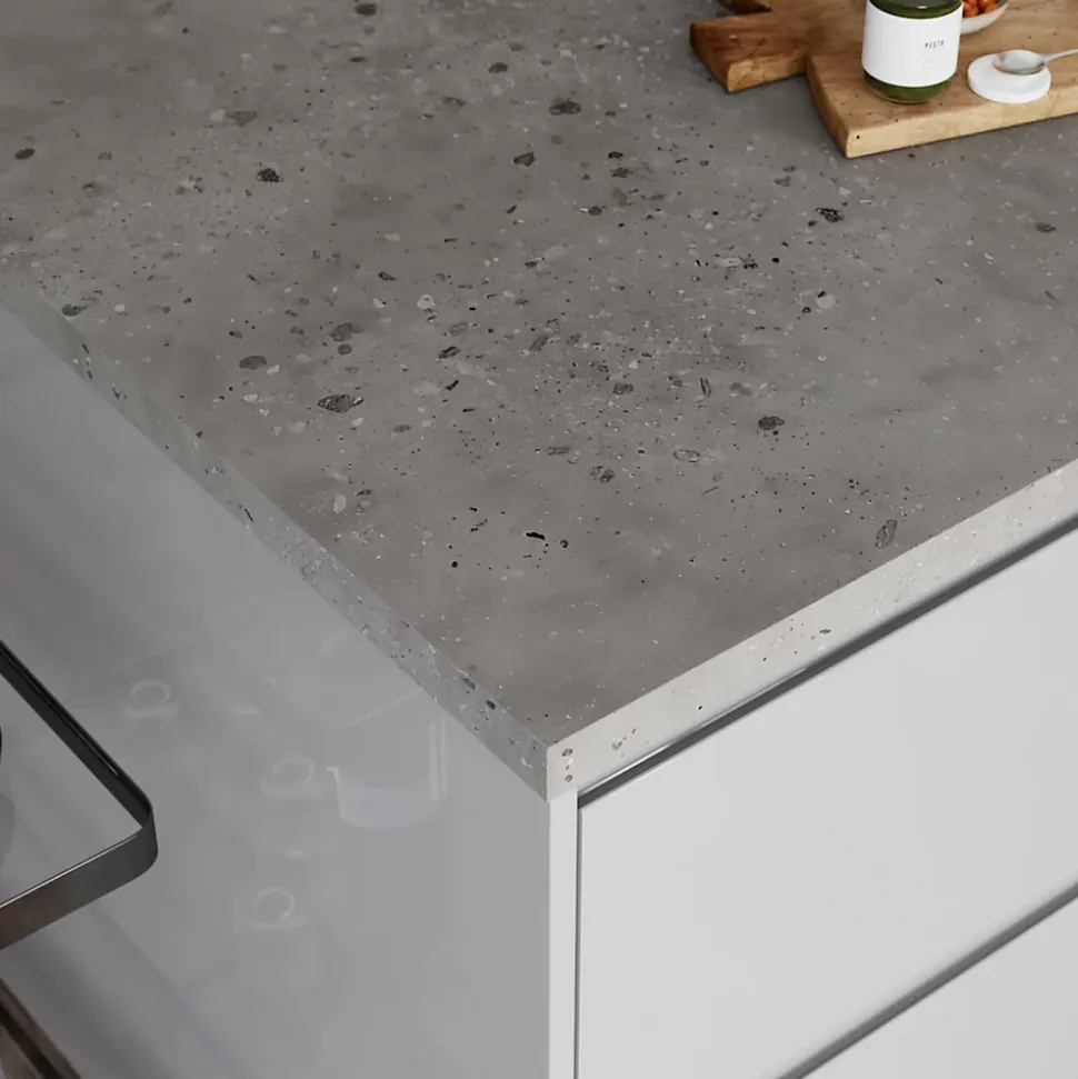 Plan de travail stratifié décor fusion granit GoodHome Berberis L.300 x Ép.3,8 cm