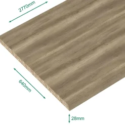 Plan de travail stratifié Authentique 2770 x 640 EP28 mm