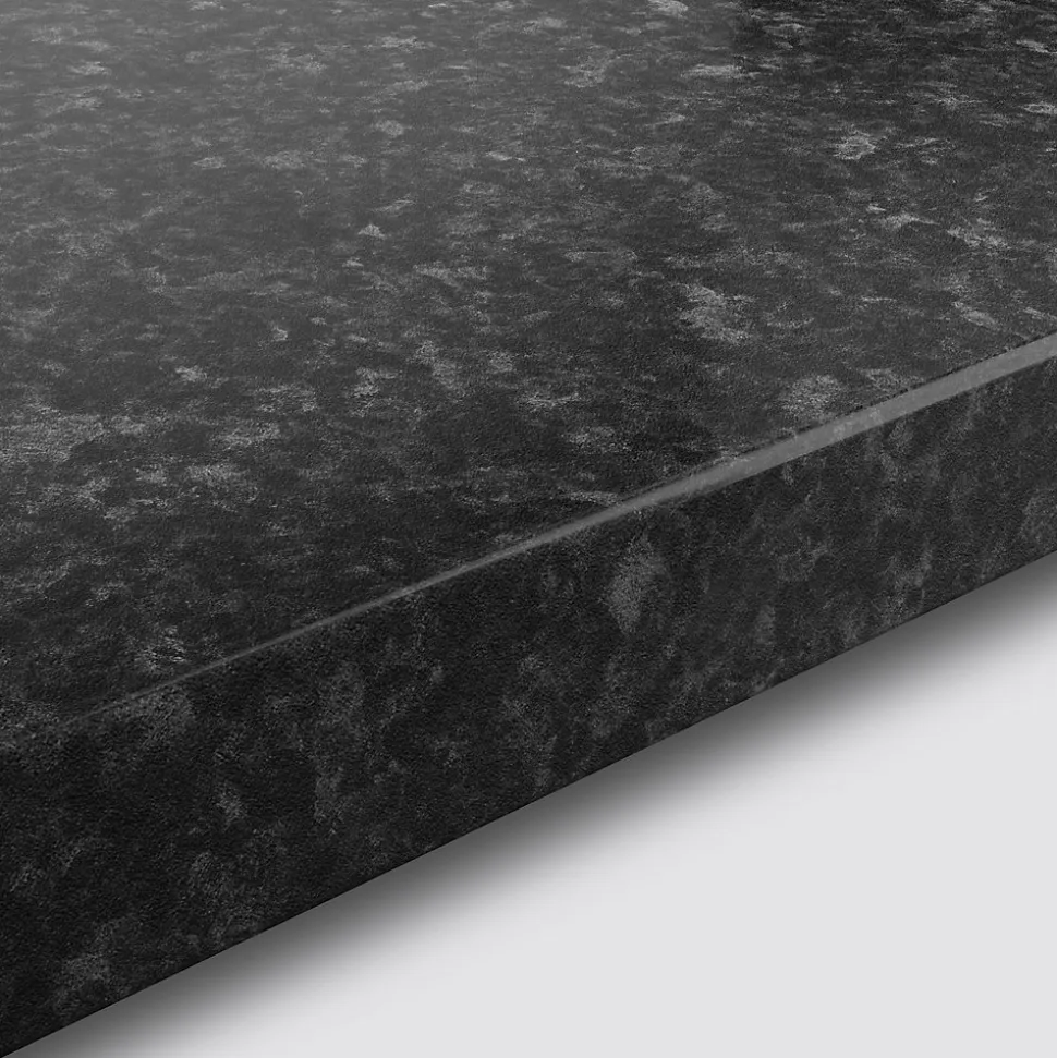 Plan de travail stratifié granit noir Izee L. 246 cm x l. 63,5 cm x Ép. 38 mm