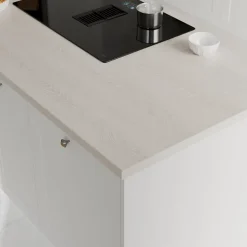 Plan de travail stratifié aspect bois blanc GoodHome Kabsa L.300 x l.62 x Ép.3,8 cm