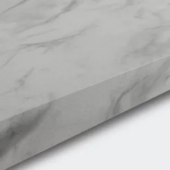 Plan de travail stratifié effet marbre blanc Izee L. 246 cm x l. 63,5 cm x Ép. 38 mm