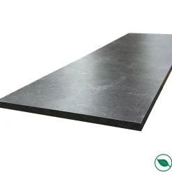 Plan de travail stratifié HPL ardoise 2000 x 650 x 38 mm