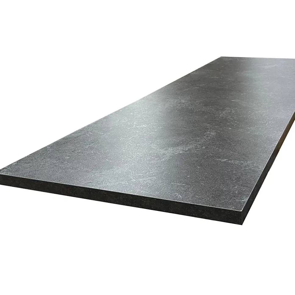 Plan de travail stratifié HPL ardoise 2000 x 650 x 38 mm