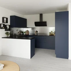 Plan de travail stratifié effet granit noir L.300 x l.62 x ép.3,8 cm, GoodHome Kabsa