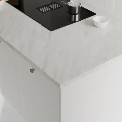 Plan de travail stratifié effet soft quartz GoodHome Kala L.300 x Ép.3,8 cm