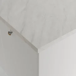 Plan de travail stratifié effet soft quartz GoodHome Kala L.300 x Ép.3,8 cm