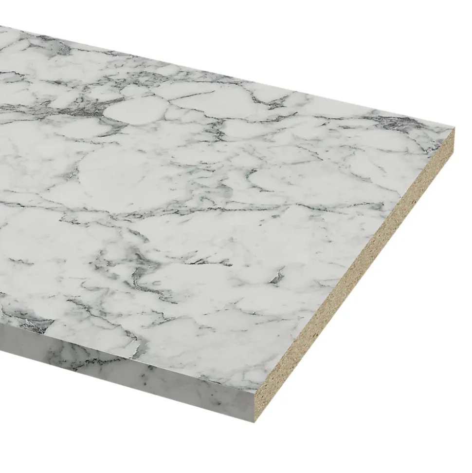 Plan de travail stratifié aspect quartzite GoodHome Berberis L.300 x Ép.3,8 cm