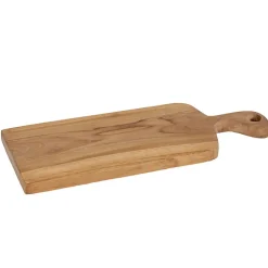 Planche à découper 40 cm bois de teck avec poignée originale - NOLA