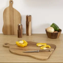 Planche à découper Acacia 35x20cm beige - Beige- 5five