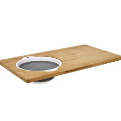 Planche à découper avec passoire intégrée