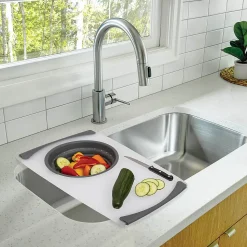 Planche à découper avec passoir retractable - 5Five