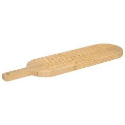 Planche à découper avec rainures en bambou 60x16cm - Beige- 5five