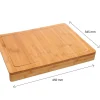 Planche à découper avec rebord en bambou