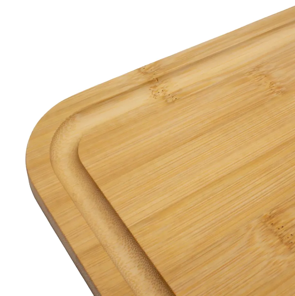 Planche à découper avec rebord en bambou L.35,5 x l.22,5 cm