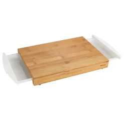 Planche à découper avec tiroirs - 40,5 x 25 cm - Bambou
