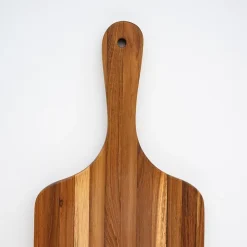 Planche à Découper de Cuisine en Bois Teck Massif Indo - 14x195x500mm