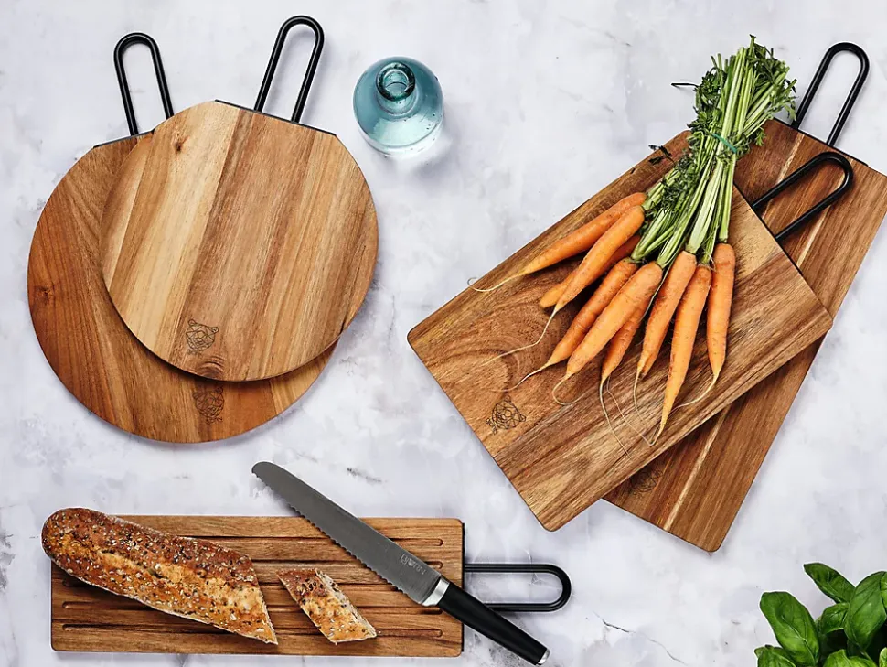 Planche à découper en bois d'acacia STINE - 39 x 19cm