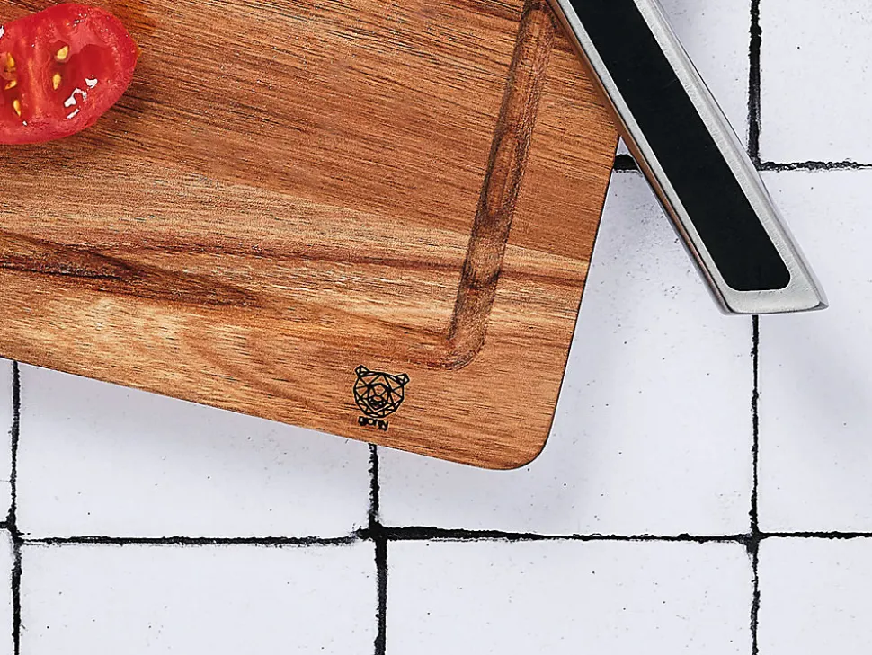 Planche à découper en bois d'acacia ALVA - 38 x 25cm