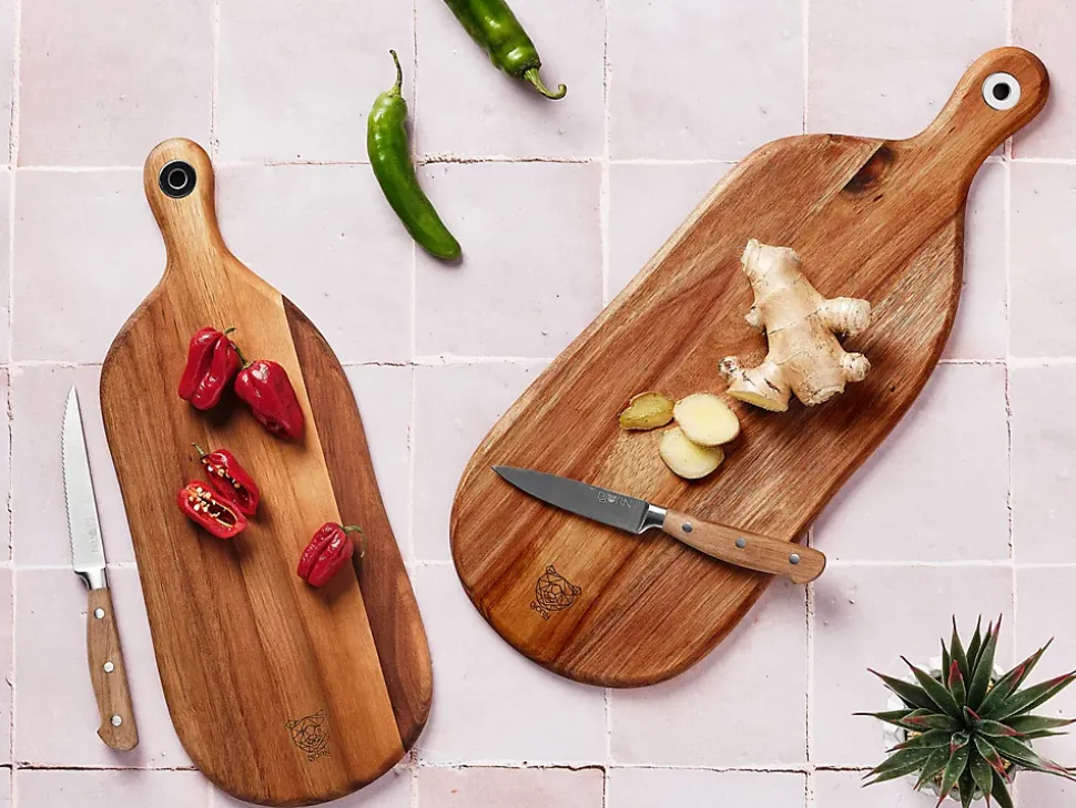 Planche à découper en bois d'acacia FREJA - 41 x 16cm