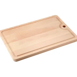 Planche à découper en bois avec récupérateur de jus 40 x 26 cm Fackelmann Wood Edition