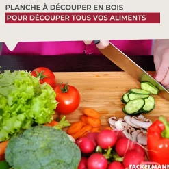 Planche à découper en bois 38 x 18 cm Fackelmann Wood Edition