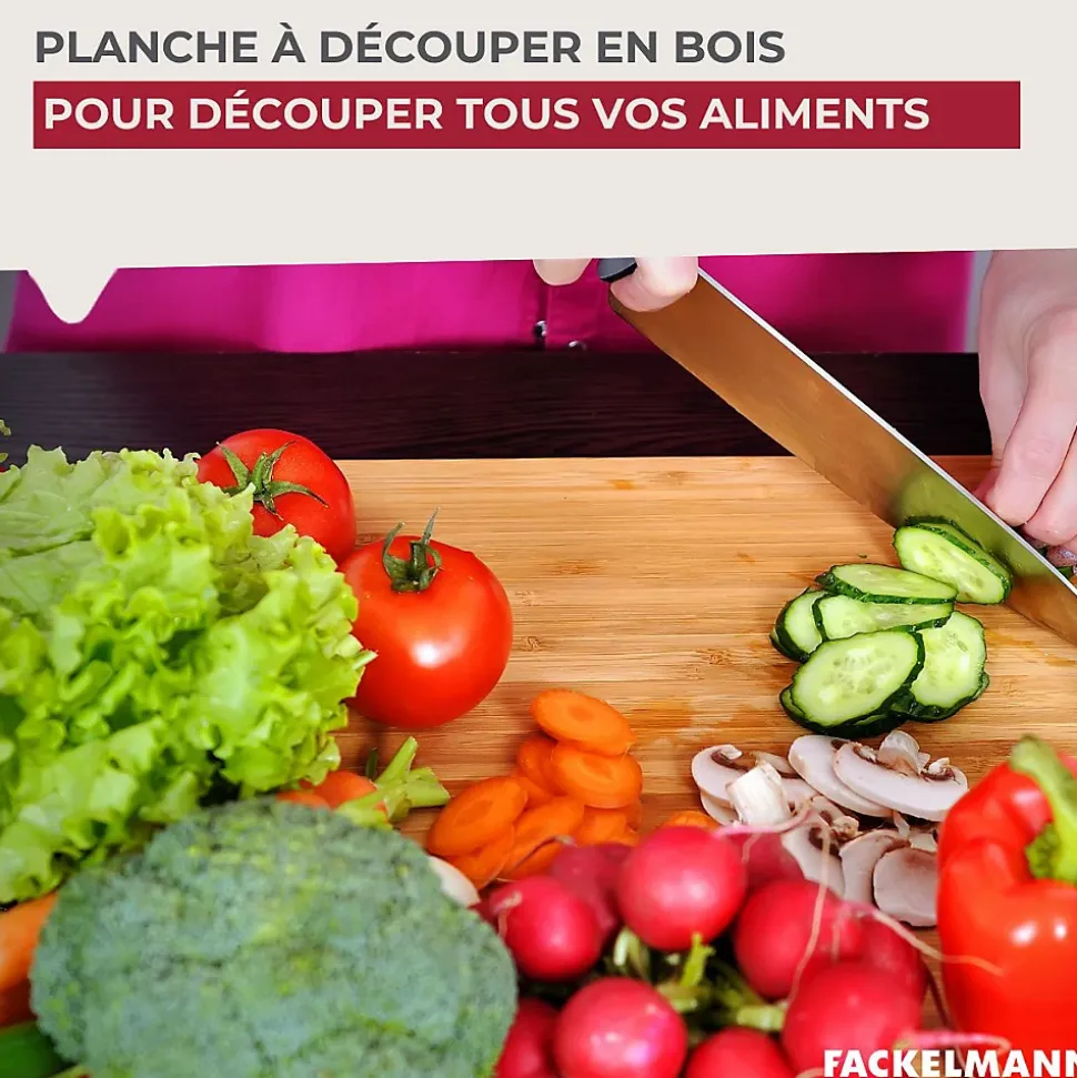 Planche à découper en bois 38 x 18 cm Fackelmann Wood Edition
