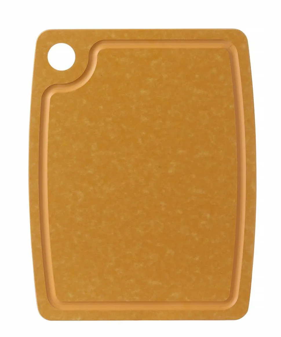 Planche à Découper en Fibre de Bois 370x275x(H)6mm avec trou - Hendi - Marron - l37- L27.2- P27.5- h0.6- Bois