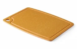 Planche à Découper en Fibre de Bois 370x275x(H)6mm avec trou - Hendi - Marron - l37- L27.2- P27.5- h0.6- Bois