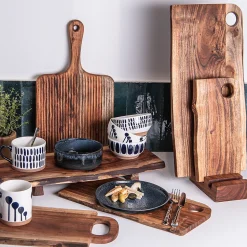 Planche à découper manche strié 44x25 cm Wild