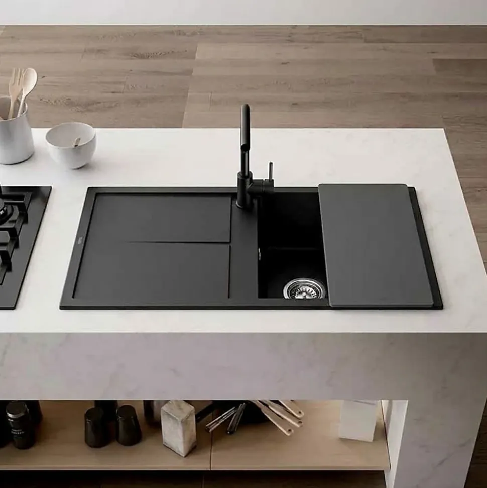 Planche à découper multifonction Elleci ELENA gris 50 cm