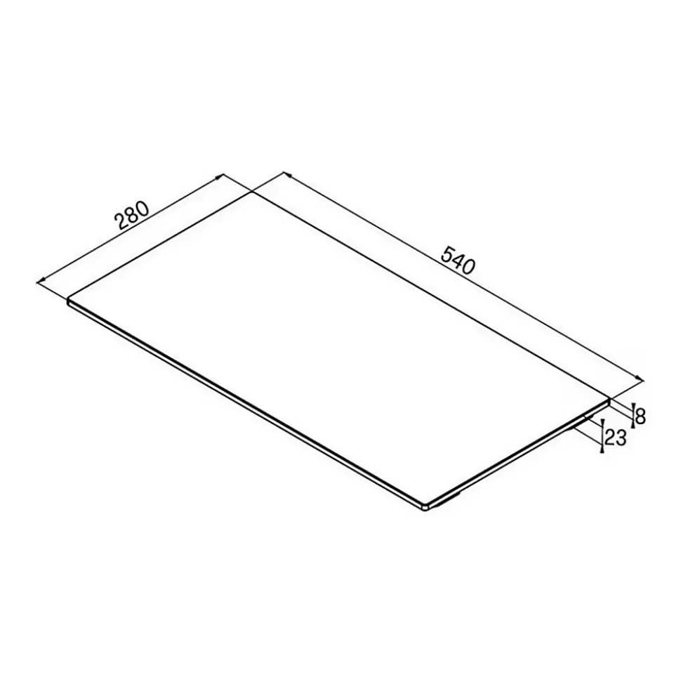 Planche à découper multifonction Elleci ELENA gris 50 cm