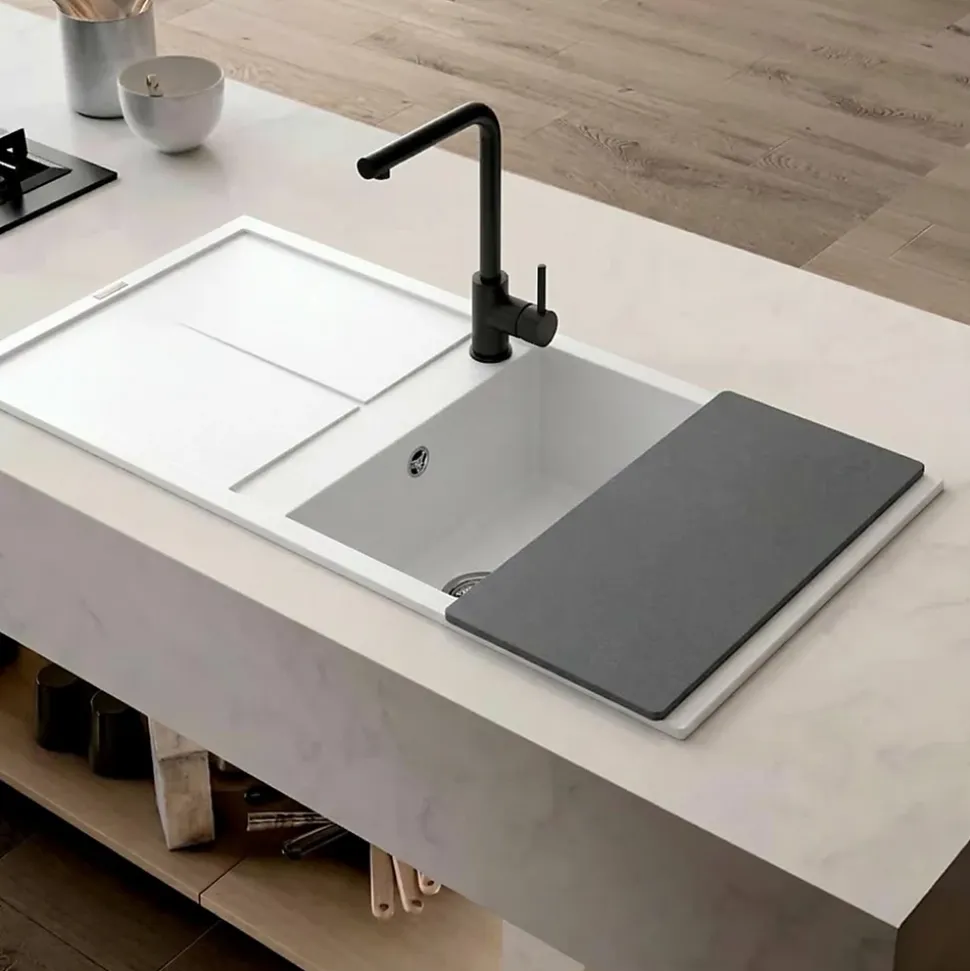 Planche à découper multifonction Elleci ELENA gris 50 cm