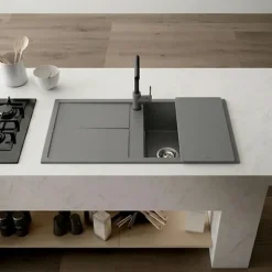 Planche à découper multifonction Elleci ELENA gris 50 cm