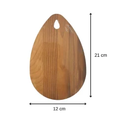 Planche à découper ovale, hêtre foncé 21 x 12 cm Fackelmann Wood Edition