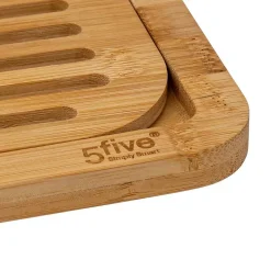 Planche à découper pain avec accessoires bambou 50x13cm - Beige- 5five