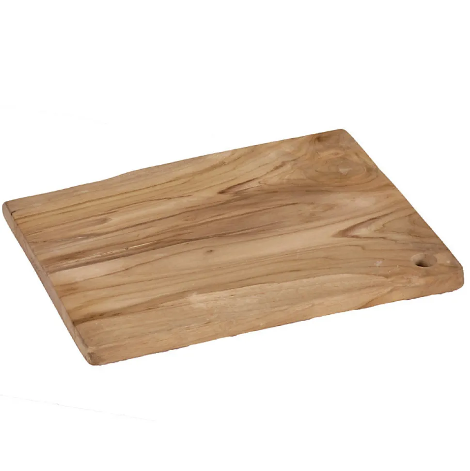 Planche à découper rectangulaire 30 cm en bois de teck - MELBA