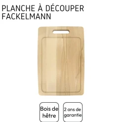 Planche à découper rectangulaire en bois 44 x 30 cm Fackelmann Wood Edition