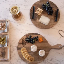 Planche à découper ronde Ginkgo 43x30 cm