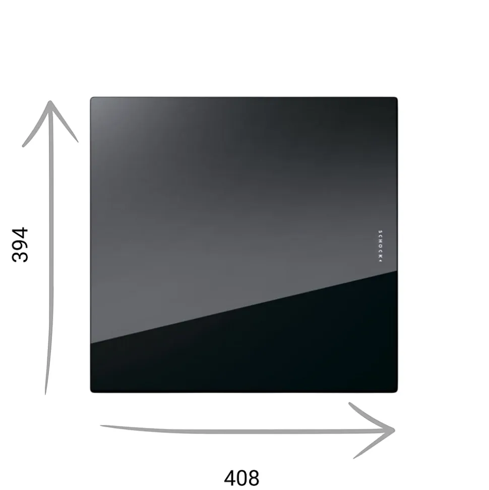 Planche à découper Schock en verre noir AMELIA