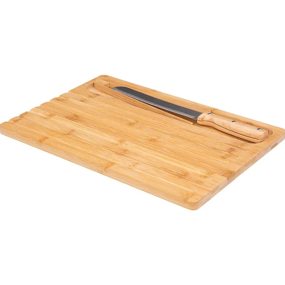 Planche à pain avec couteau/pince Bambou - 5Five