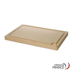 Planche Bois avec Rigole 40X28X2.5 cm - Matériel CHR Pro
