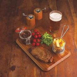 Planche de Présentation Arrondie en Acacia 340 x 240 mm - Olympia