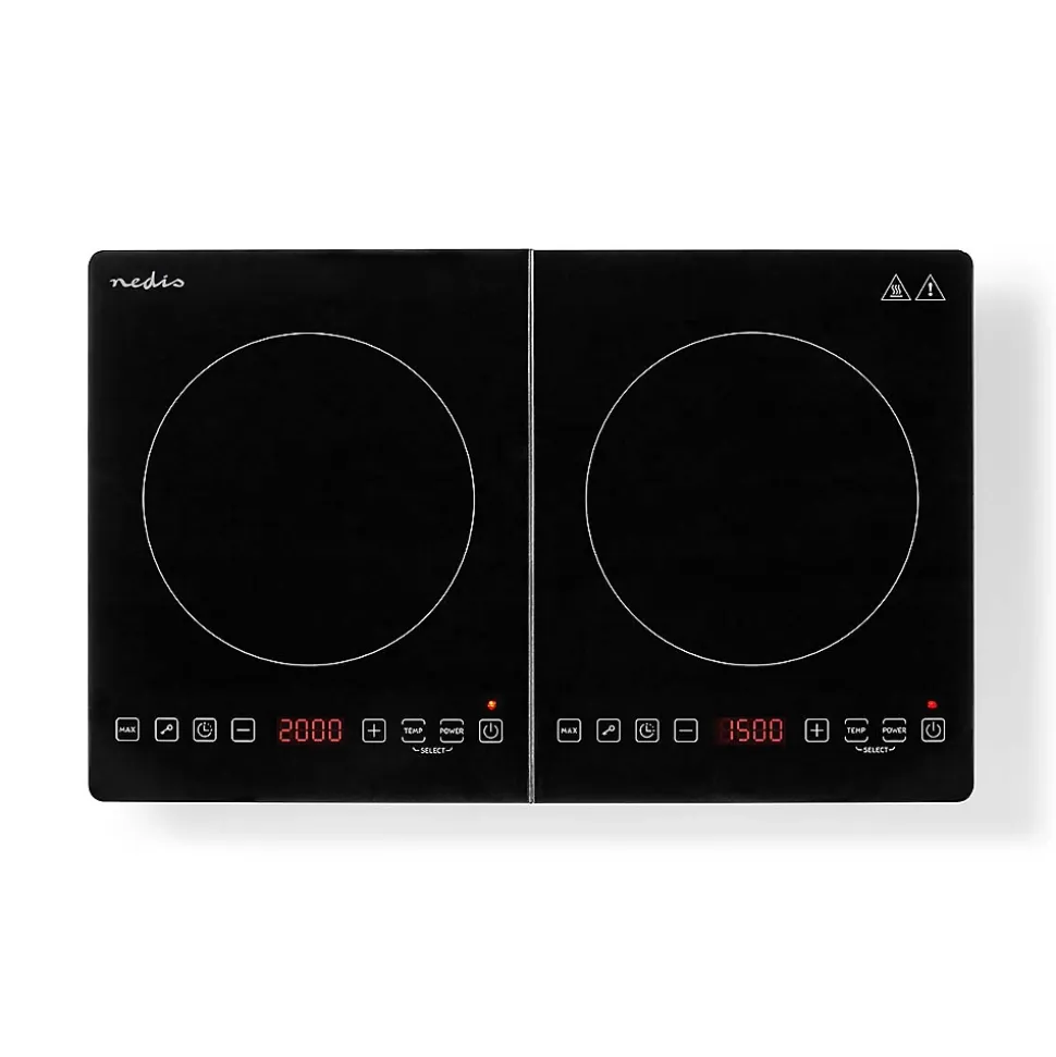 Plaque à induction Foyer: 2 3500 W Protection contre la surchauffe NEDIS