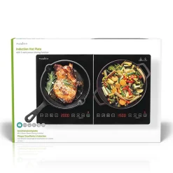 Plaque à induction Foyer: 2 3500 W Protection contre la surchauffe NEDIS
