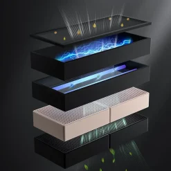 Plaque à induction et hotte intégrée tactile 2 Foyers flexible 9 niveaux 500m3h 4 vitesses et fonction boost CIARRA CBBEH392BF