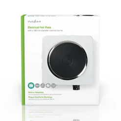 Plaque Chauffante Électrique 1500W 185 mm Protection contre la Surchauffe NEDIS