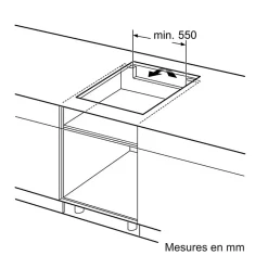 Plaque de cuisson à induction 80cm 5 foyers 7400w Neff T58FHW1L0 n70