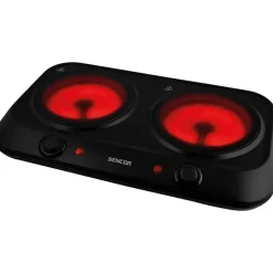 Plaque de Cuisson - Mobile Electrique Plaque de cuisson infrarouge - SENCOR - SCP 2263BK - 2400 W - 2 foyers - Noir