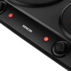 Plaque de Cuisson - Mobile Electrique Plaque de cuisson infrarouge - SENCOR - SCP 2263BK - 2400 W - 2 foyers - Noir